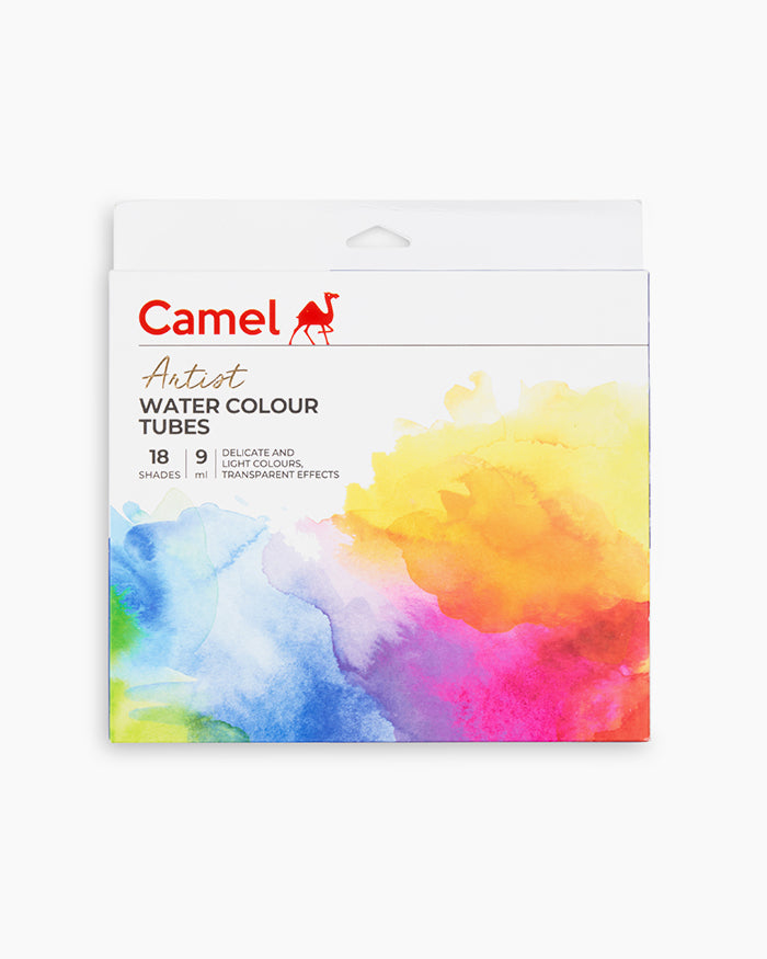Camel Artist Water Colours Assorted pack of tubes, 18 shades in 9 ml