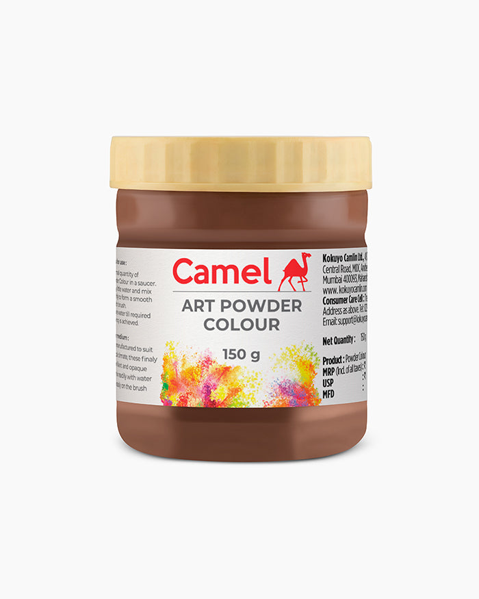Camel Art Powders Individual jar of Burnt Umber in 275 ml