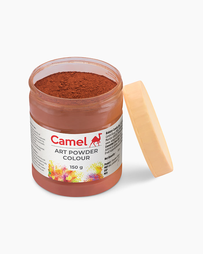 Camel Art Powders Individual jar of Burnt Sienna in 275 ml