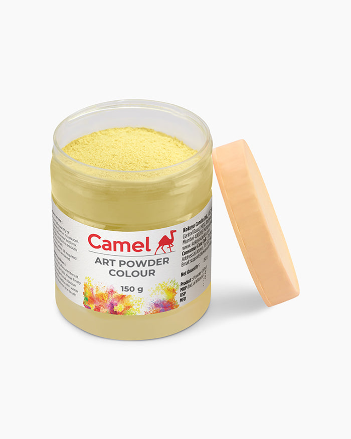 Camel Art Powders Individual jar of Lemon Yellow in 275 ml