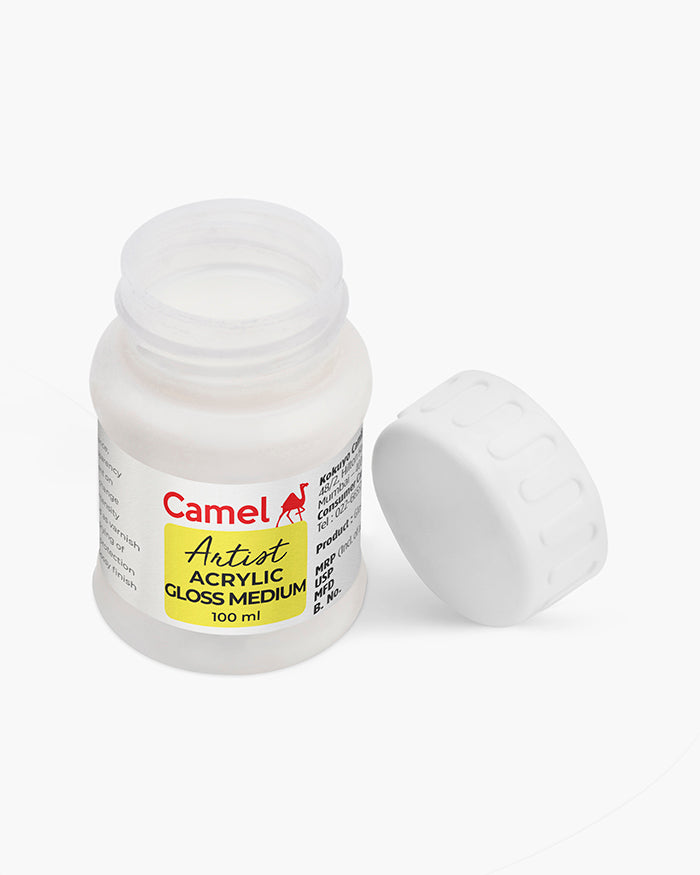 Camel Acrylic Gloss Medium Individual jar of 100 ml