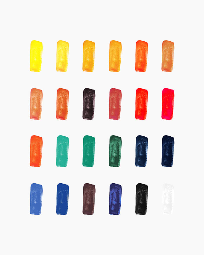 Camel Artist Water Colours Assorted pack of tubes, 24 shades in 9 ml
