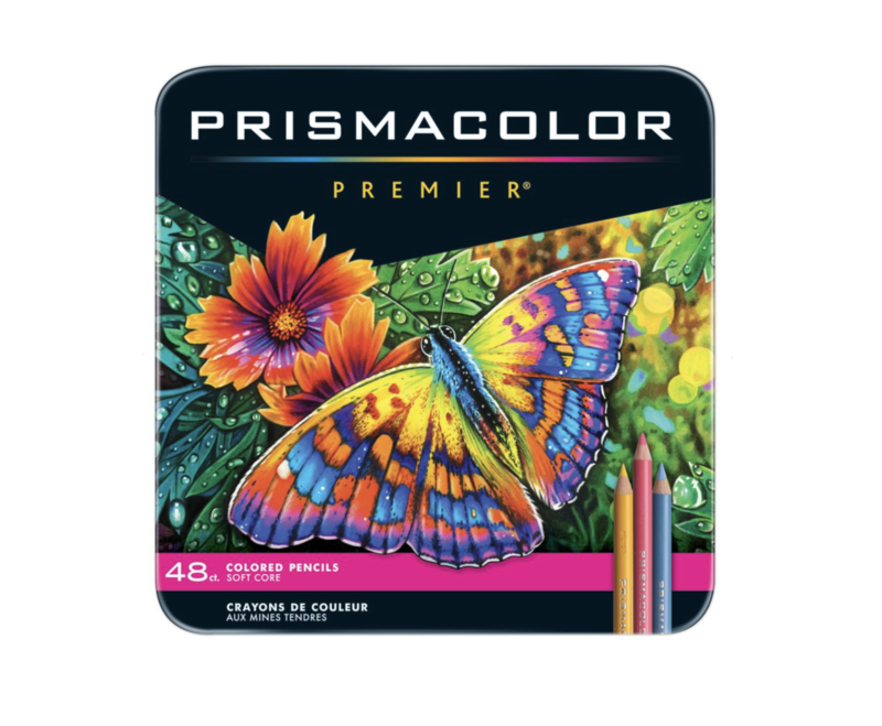 PRISMACOLOR PREMIER PENCILS SET OF 48 ASSORTED COLORS IN TIN