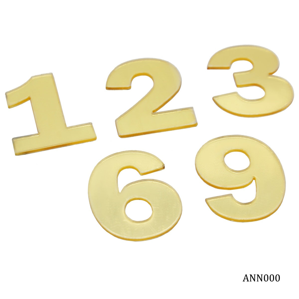 Acrylic Numberical For Clock Gold ANN000