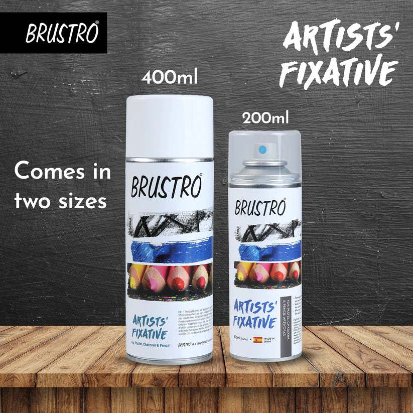 BRUSTRO Artist's Fixative Spray Can 400ml