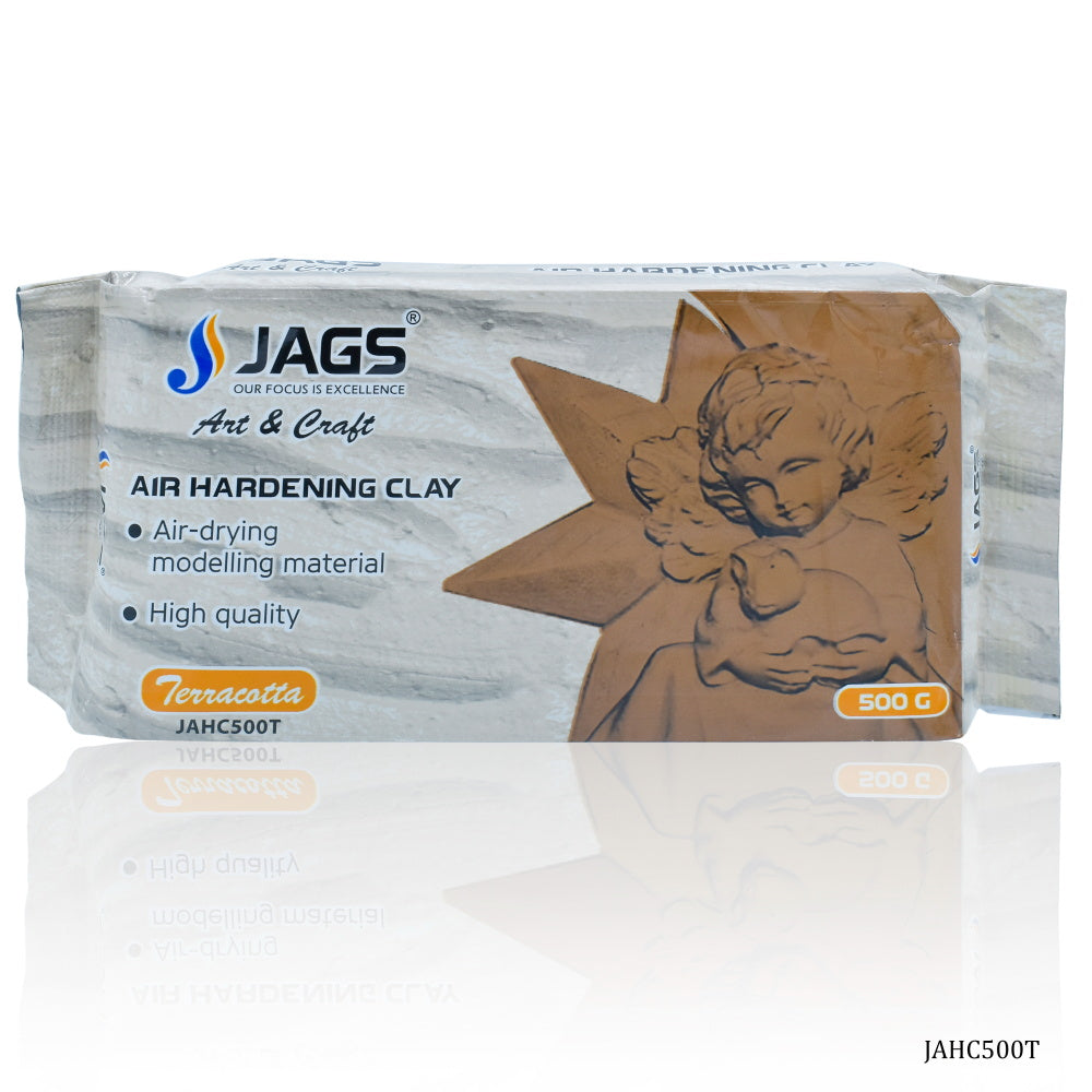 Jags Air Hardening Clay 500Grams Terracotta JAHC500T