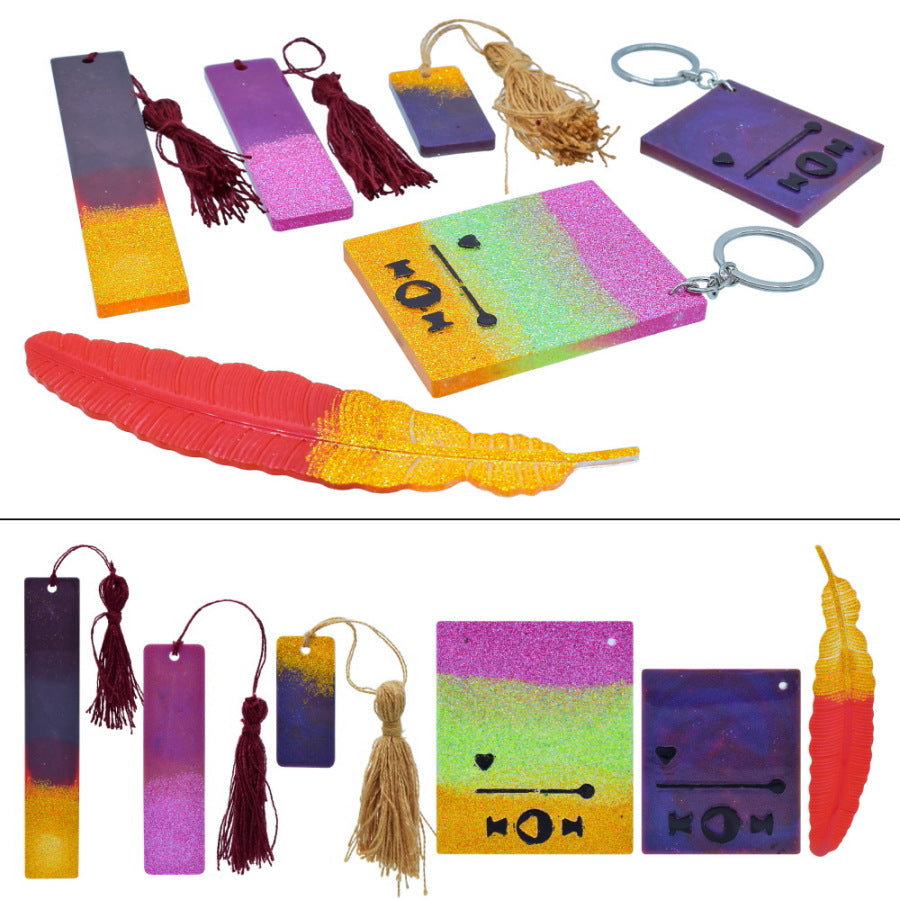 Jags Resin Art Kit For Bookmark, Feather & Music JRAK300