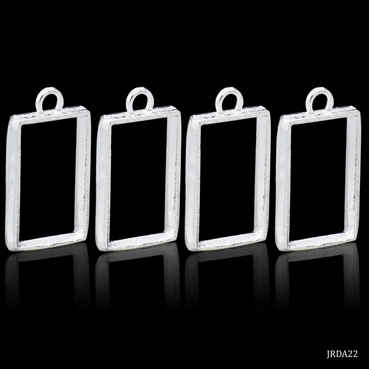 Diy Metal Imitation 1Pcs Silver Rectangle S JRDA22