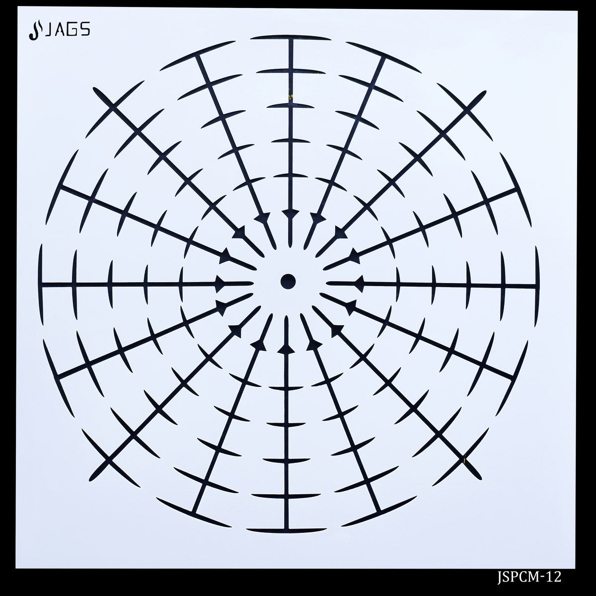 Jags Stencil Number Placement 12 Inch JSPCM-12
