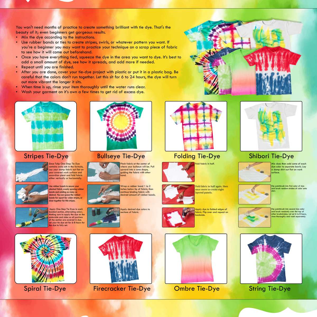 Jags Tie and dye Set Of 5 + 1 JTAD00
