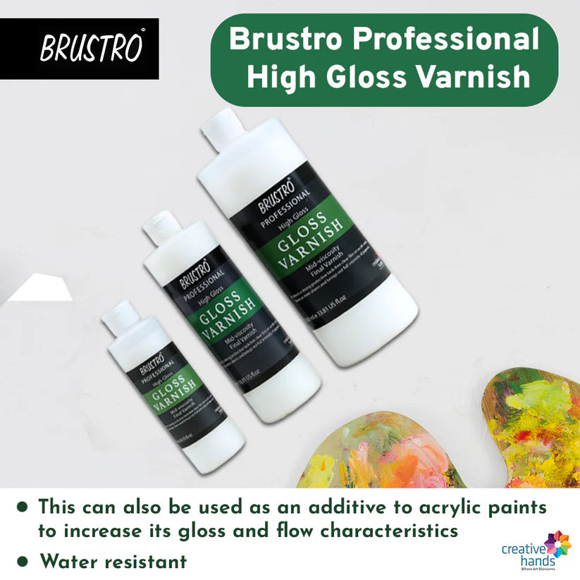 Brustro Artist's Varnish High Gloss Finish 1000ml