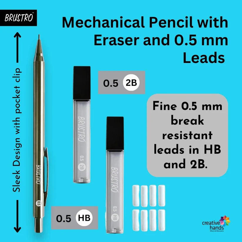 BRUSTRO Mechanical Pencil 0.5mm metal body