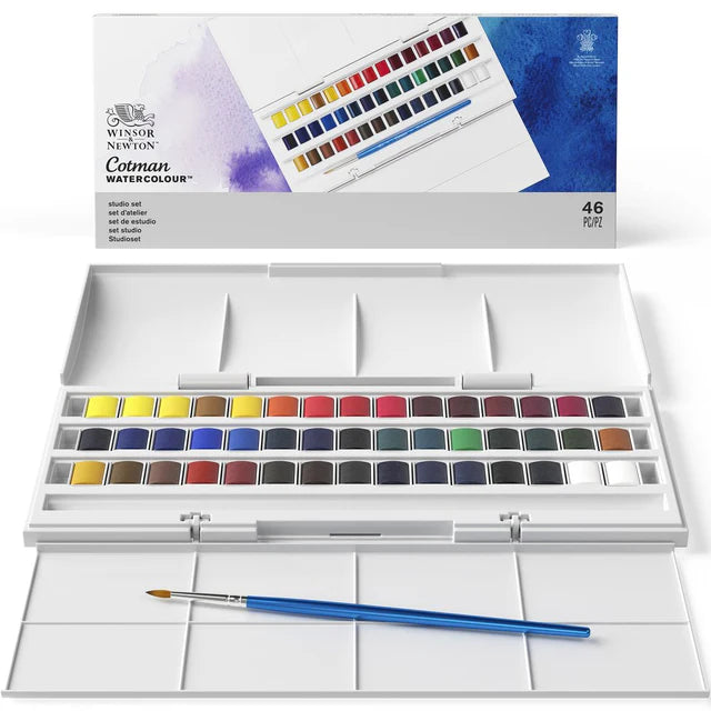 Winsor & Newton Cotman Watercolour Studio Set 46 pc