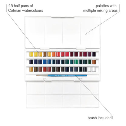 Winsor & Newton Cotman Watercolour Studio Set 46 pc