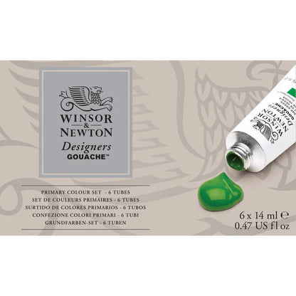 Winsor & Newton Gouache Primary Colour Set 6x14ml tube