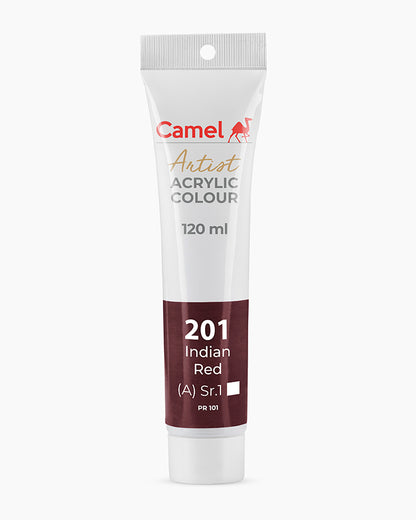 Camel Artist Acrylic Colours Individual tube of Indian Red- 201