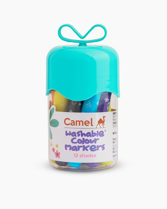 Camel Washable Colour Markers Assorted pack of 12 shades