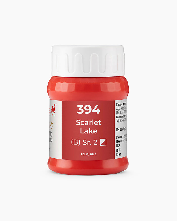 Camel Artist Acrylic Colours Individual tube of Scarlet Lake- 394