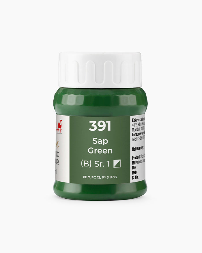 Camel Artist Acrylic Colours Individual tube of Sap Green- 391