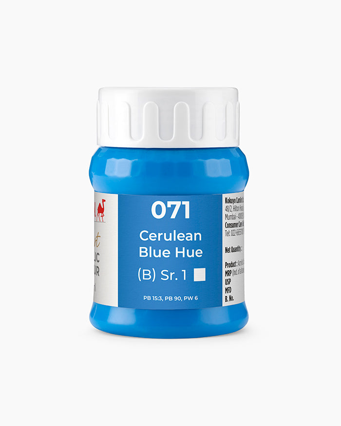 Camel Artist Acrylic Colours Individual tube of Cerulean Blue Hue-071
