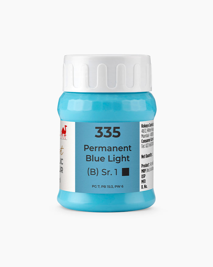 Camel Artist Acrylic Colours Individual tube of Permanent Blue Light-335