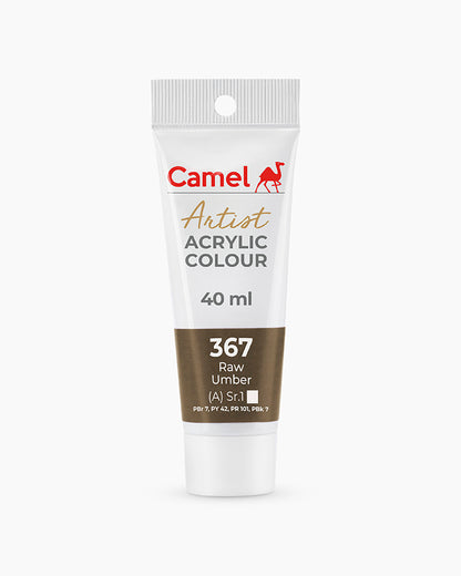 Camel Artist Acrylic Colours Individual tube of Raw Umber- 367