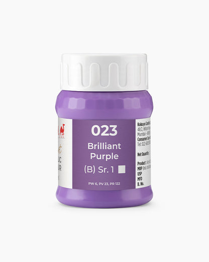 Camel Artist Acrylic Colours Individual tube of Brilliant Purple-023