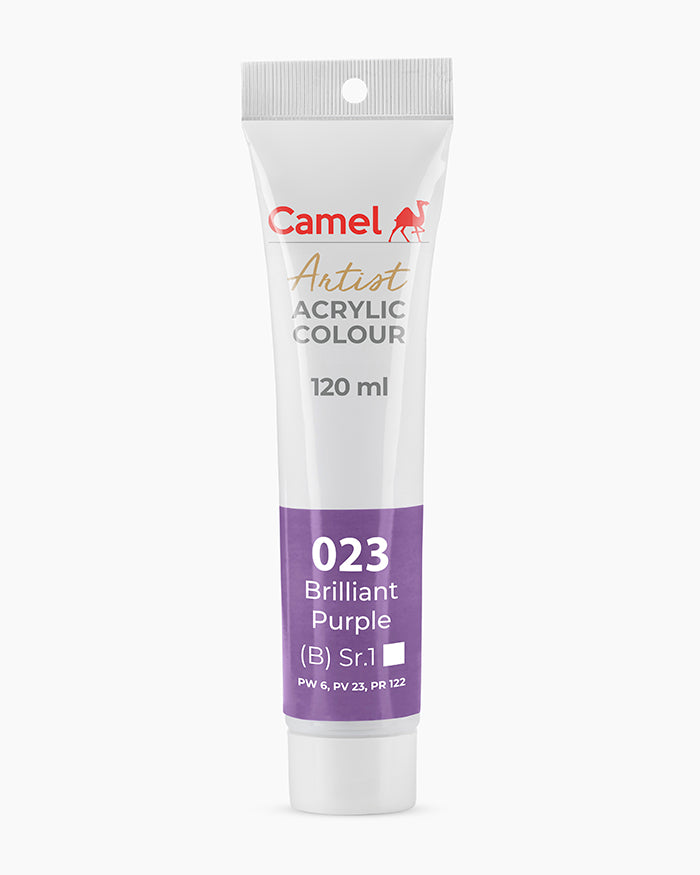 Camel Artist Acrylic Colours Individual tube of Brilliant Purple-023