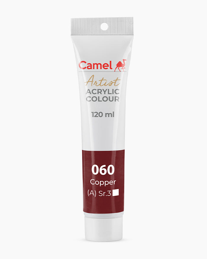 Camel Artist Acrylic Colours Individual tube of Copper-060