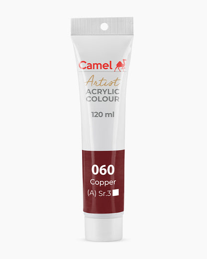 Camel Artist Acrylic Colours Individual tube of Copper-060