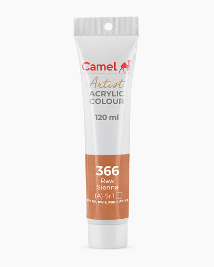Camel Artist Acrylic Colours Individual tube of Raw Sienna- 366