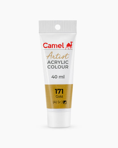 Camel Artist Acrylic Colours Individual tube of Gold- 171
