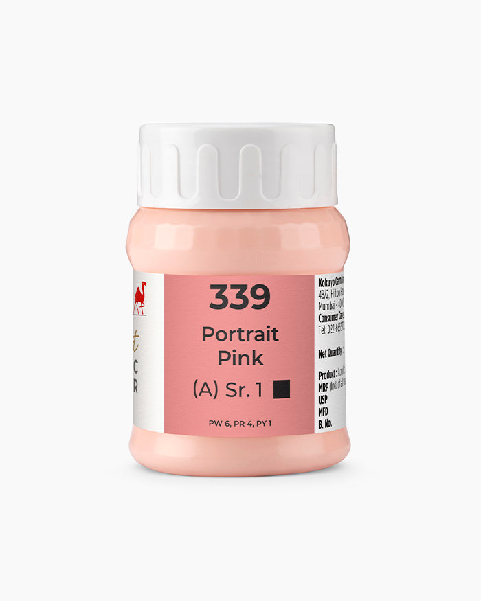 Camel Artist Acrylic Colours Individual tube of Portrait Pink- 339