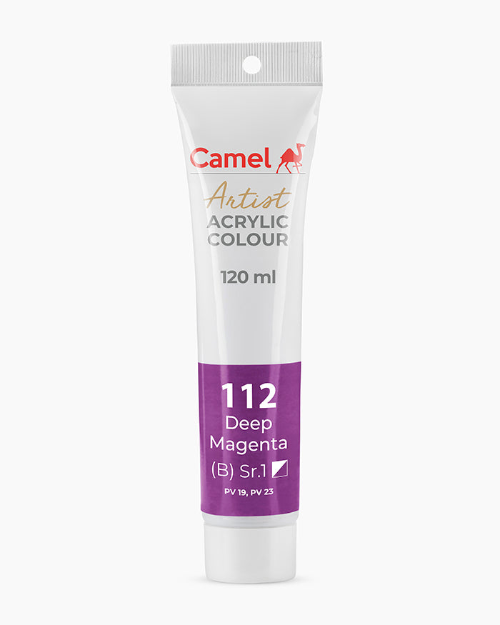 Camel Artist Acrylic Colours Individual tube of Deep Magenta-112