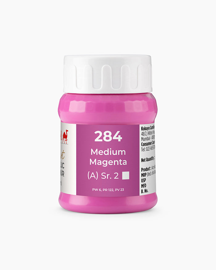 Camel Artist Acrylic Colours Individual tube of Medium Magenta-284