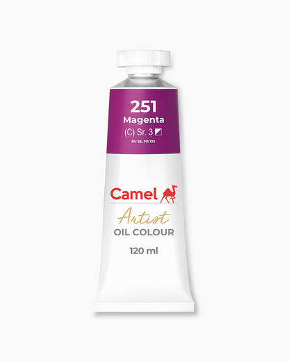 Camel Artist Oil Colours Individual tube of Magenta