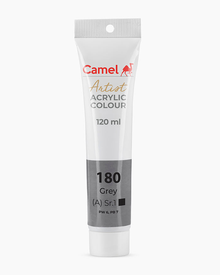 Camel Artist Acrylic Colours Individual tube of Grey- 180