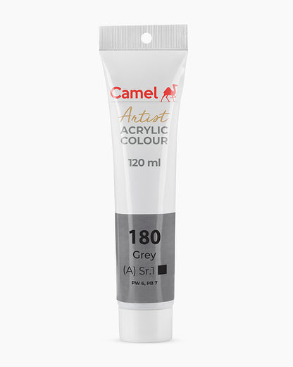 Camel Artist Acrylic Colours Individual tube of Grey- 180