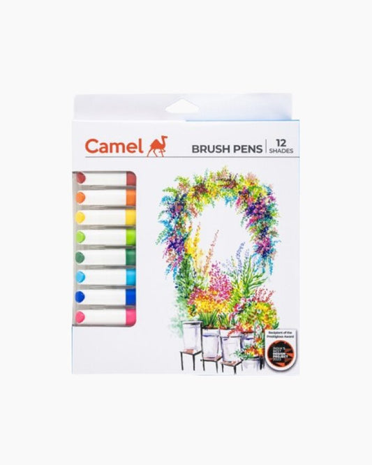 Camel  Brush  Pens  Assorted  pack  of  12  shades