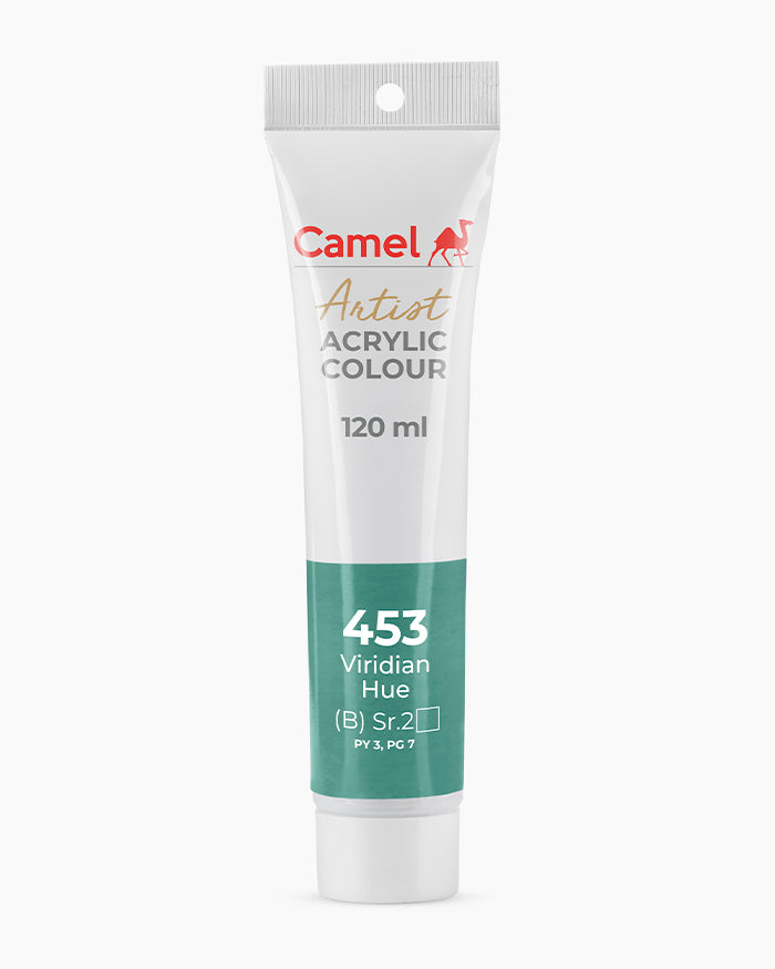 Camel Artist Acrylic Colours Individual tube of Viridian Hue-453