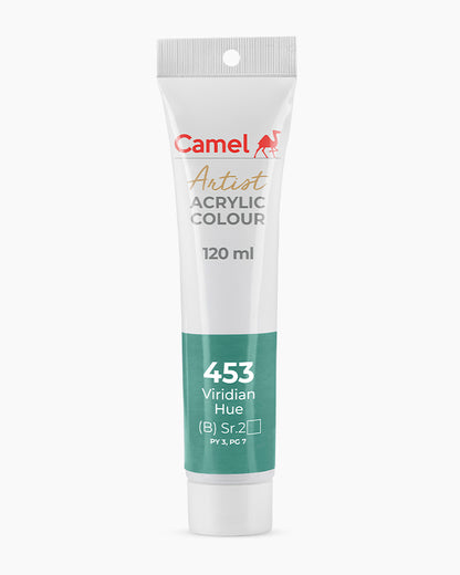 Camel Artist Acrylic Colours Individual tube of Viridian Hue-453