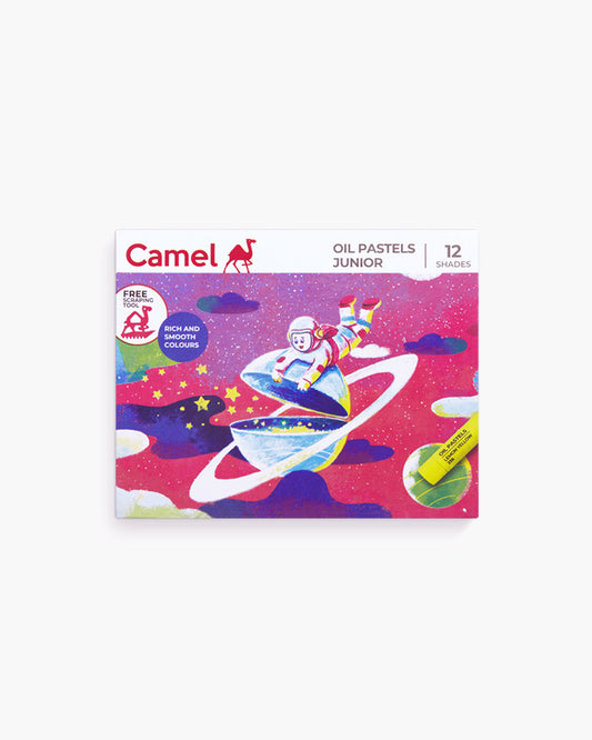 Camel Oil Pastels Assorted carton pack of 12 shades Junior