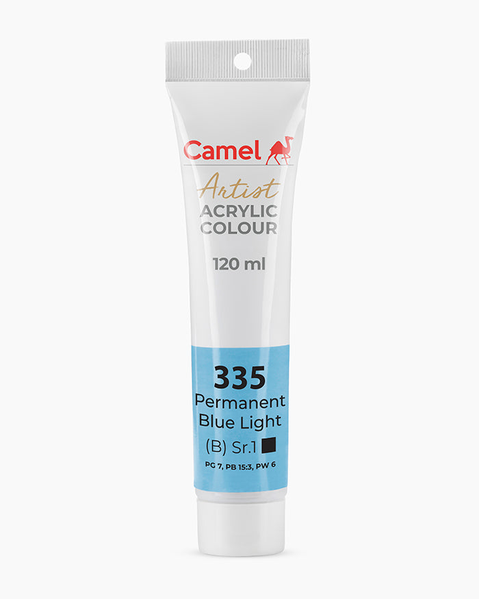 Camel Artist Acrylic Colours Individual tube of Permanent Blue Light-335