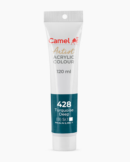 Camel Artist Acrylic Colours Individual tube of Turquoise Deep-428