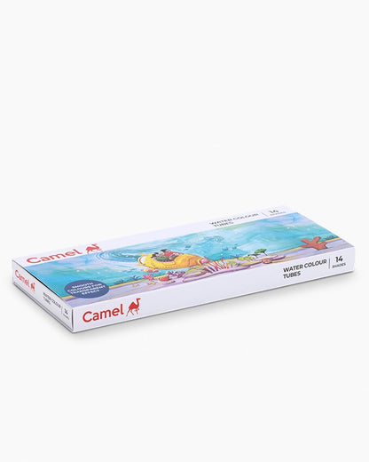 Camel  Water  Colours  Assorted  pack  of  tubes,  14  shades  in  5  ml