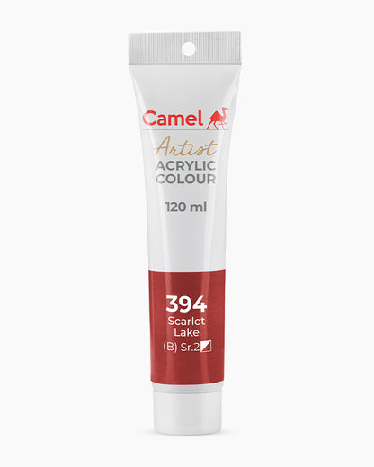 Camel Artist Acrylic Colours Individual tube of Scarlet Lake- 394