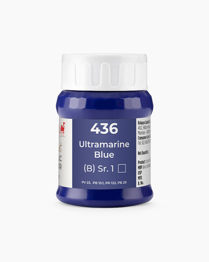 Camel Artist Acrylic Colours Individual tube of Ultramarine Blue-436