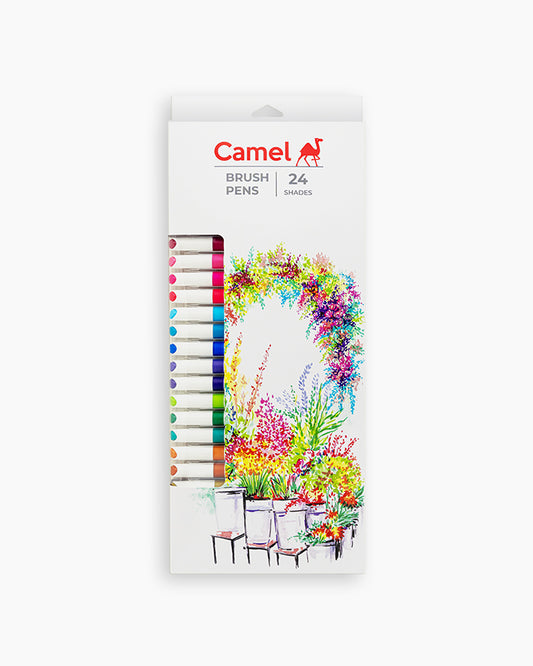 Camel  Brush  Pens  Assorted  pack  of  24  shades