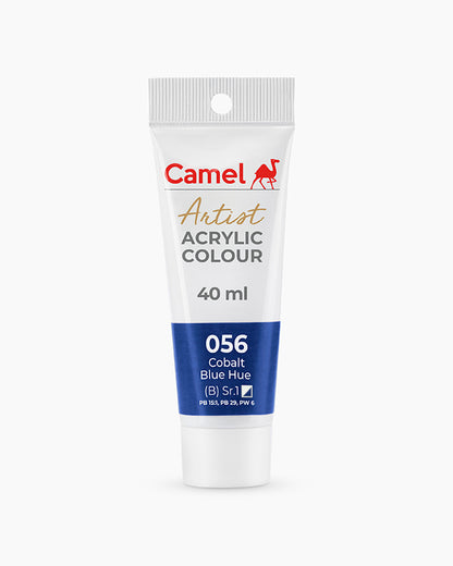 Camel Artist Acrylic Colours Individual tube of Cobalt Blue Hue-056
