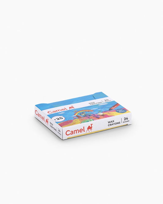 Camel  Wax  Crayons  Assorted  pack  of  24  shades